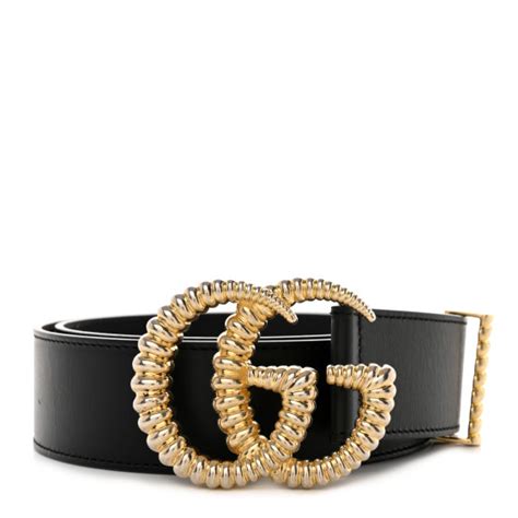 gucci womens belt torchon or moon|GUCCI Moon Calfskin Torchon Double G 40mm Belt 80 32.